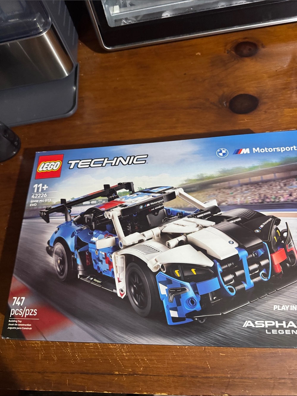 Lego Technic Blue White and Black BMW Motorsport Race Car